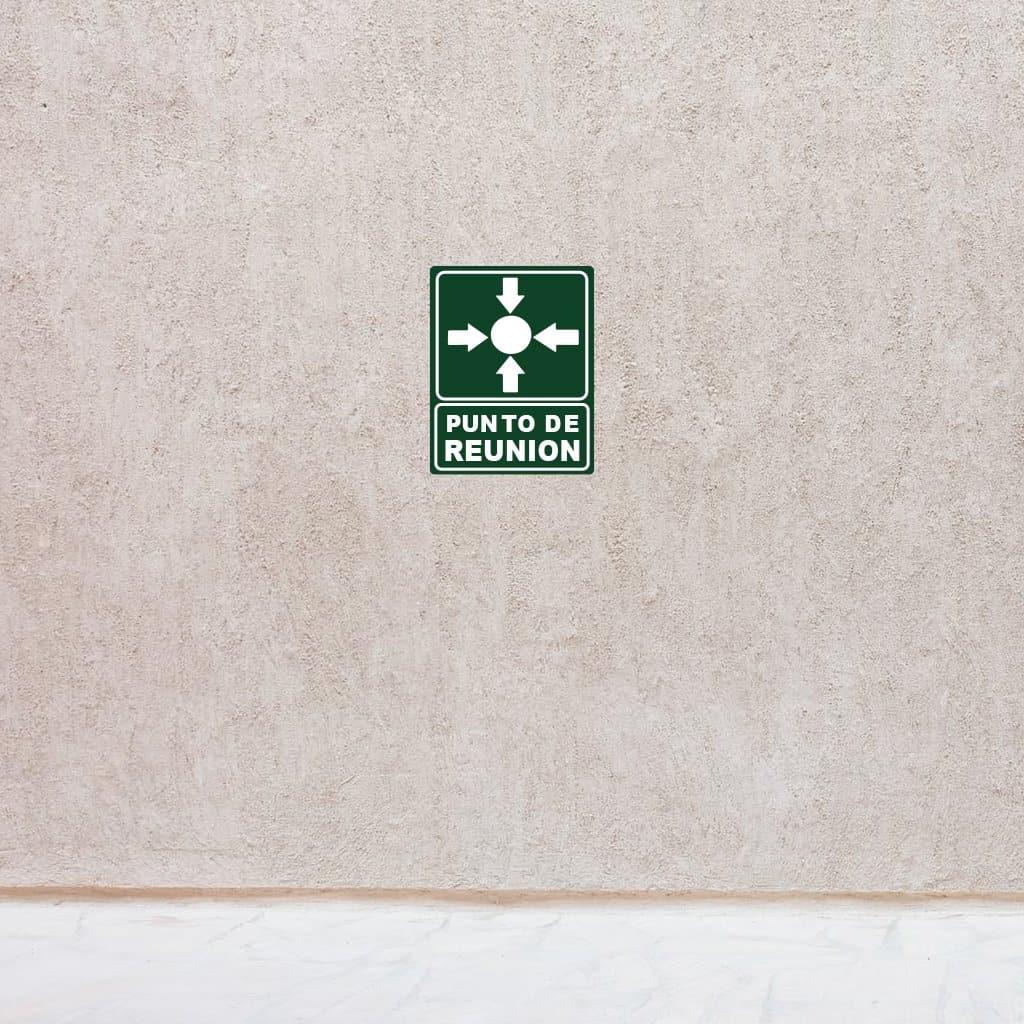 Cartel "Punto de reunión"