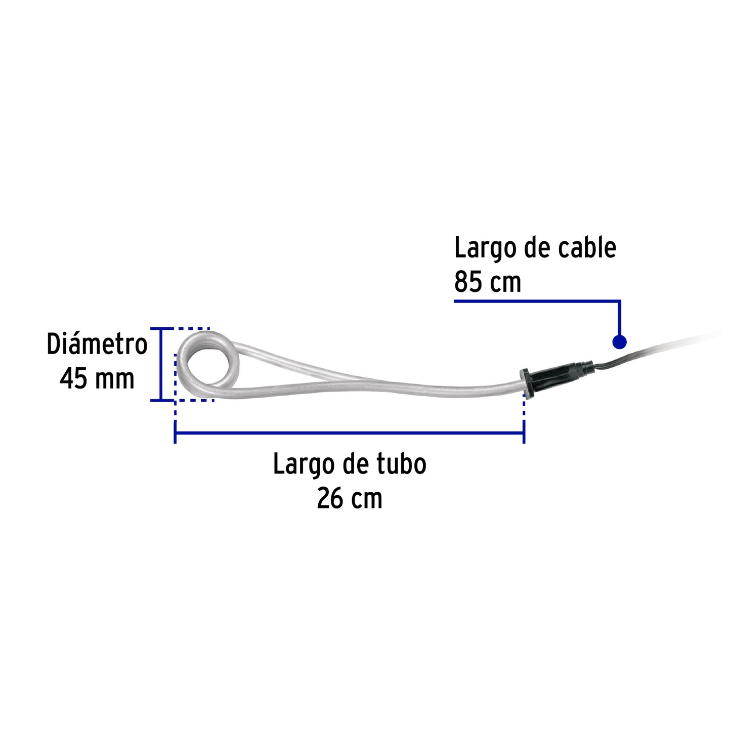 Calentador de inmersión p/agua Volteck
