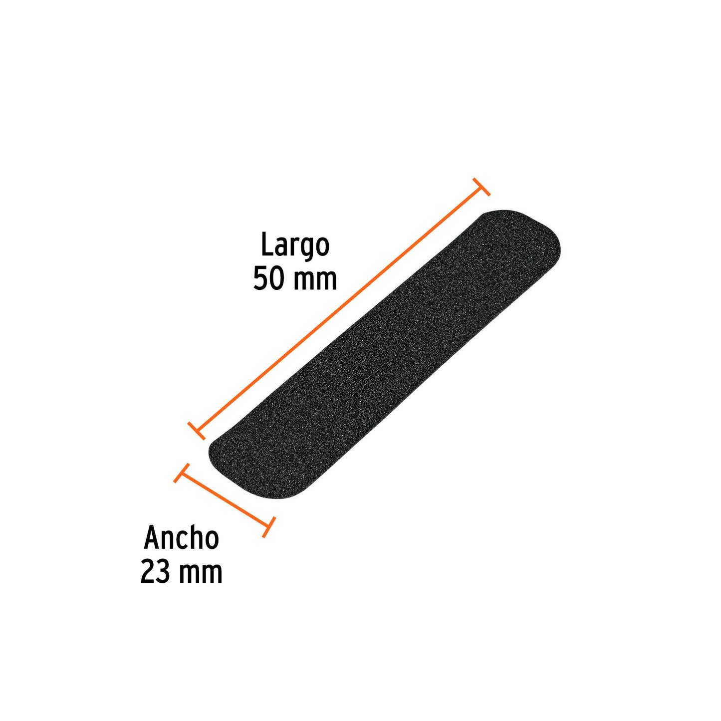Tarjeta 6 tiras 23cm antiderrapantes trans. 50mm área húmeda