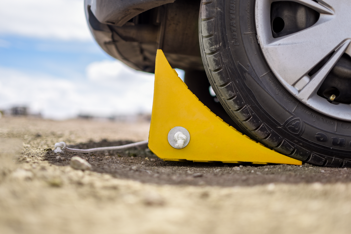 Calza, TOPE Cuña Para Llanta Freno Coche Poliuretano