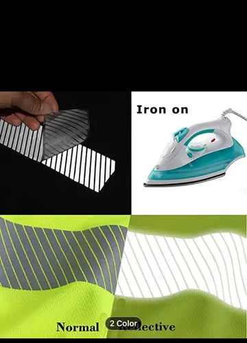 Cinta Reflejante Textil 2 Trasferencia De Calor 100m