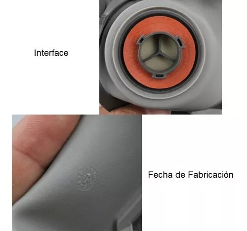 Respirador 6200 Mascarilla Media Filtros 3m