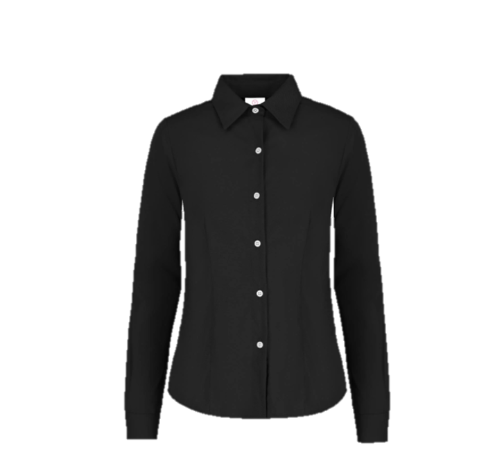 D0607 Camisa de Gabardina Manga Larga con Silueta para Dama · 50% Algodón 50% Poliéster
