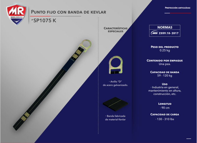 SP1075K Punto Fijo Banda Kevlar