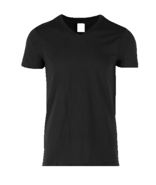 Playera Cuello V Manga Corta para Caballero · 100% Algodón
