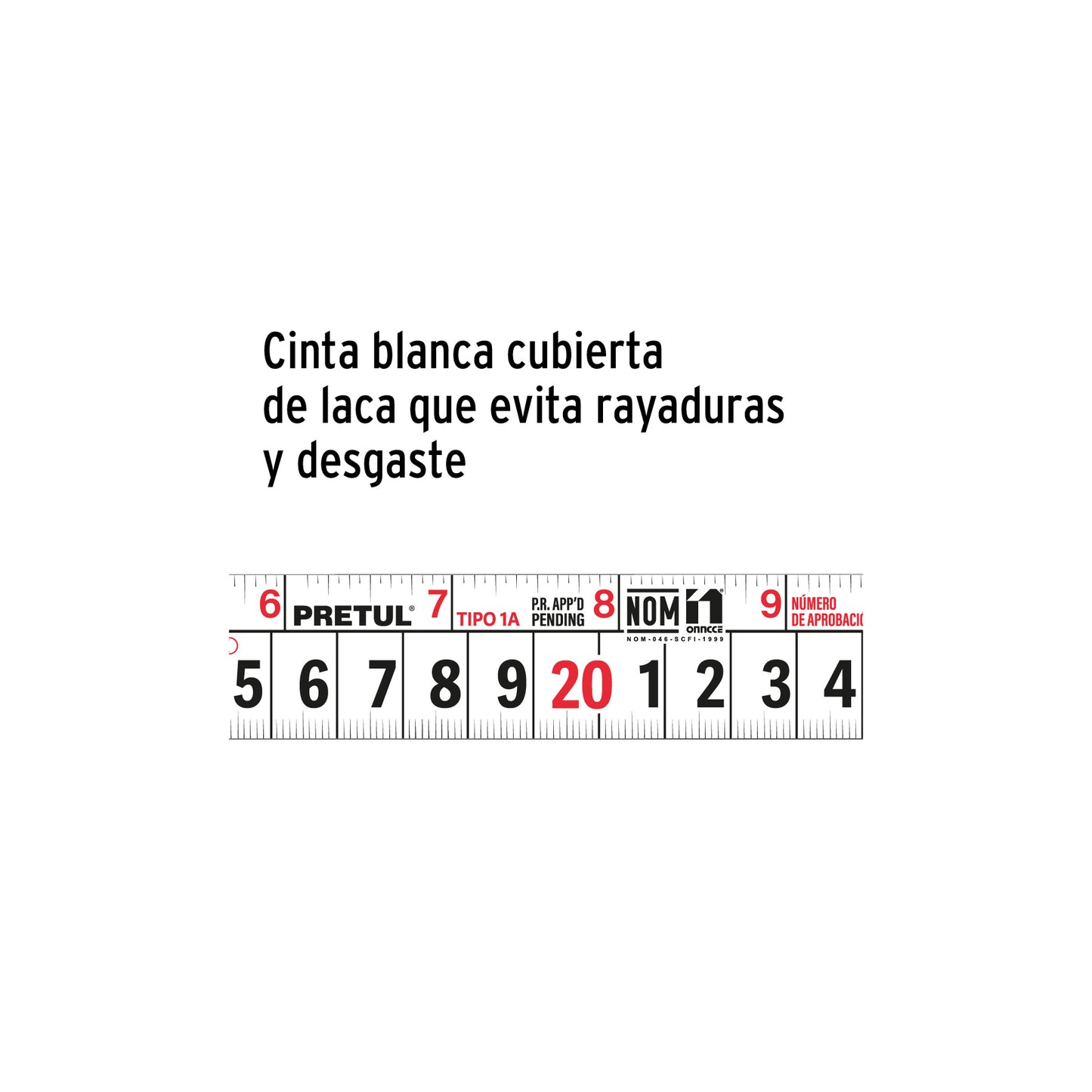 Flexómetro 8 m cinta 25 mm, INDIVIDUAL O display box con 6 pzas, PRETUL