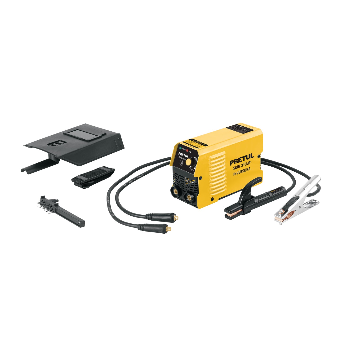 Mini soldadora inversora 130A, bi-voltaje, Serie 300, PRETUL
