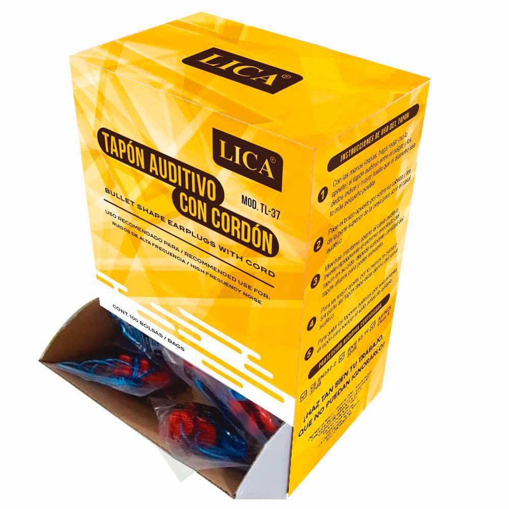 Tapón Auditivo Desechable Mod. TL-37 marca LICA