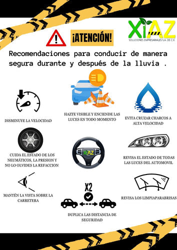 Recomendaciones para manejar bajo la lluvia