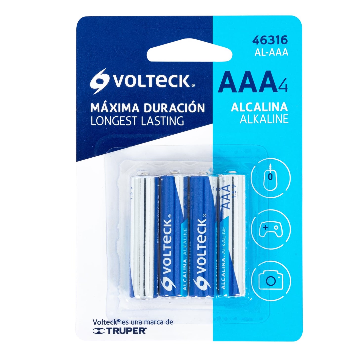 46316 Al Aaa Blíster Con 4 Pilas Alcalinas Tamaño Aaa Volteck Xiaz 46316 Al Aaa Blíster Con 4 Pilas Alcalinas Tamaño Aaa Volteck Xiaz