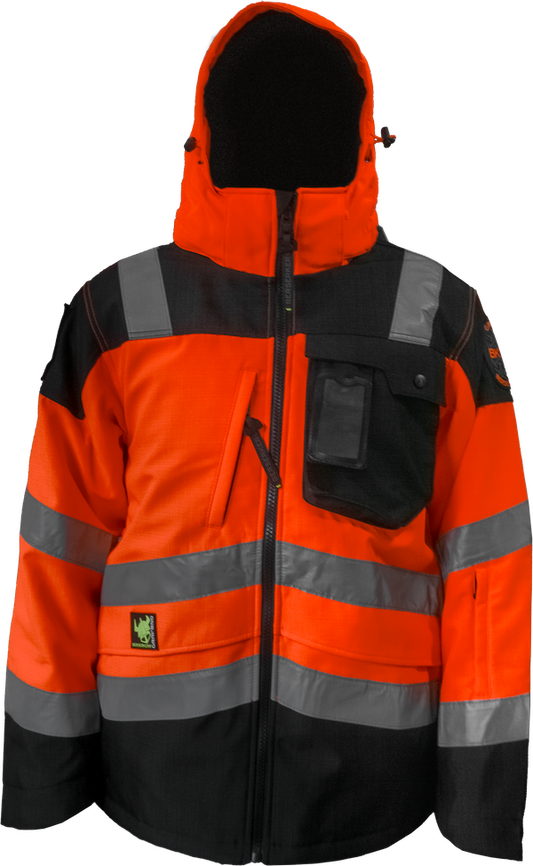 Chamarra Seguridad Polar Alta Visibilidad Reflejante Bk925