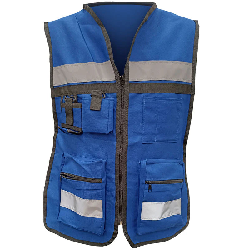 Chaleco Brigadista 100% Algodón con reflejantes unitalla