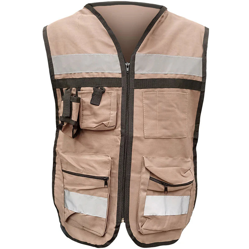 Chaleco Brigadista 100% Algodón con reflejantes unitalla