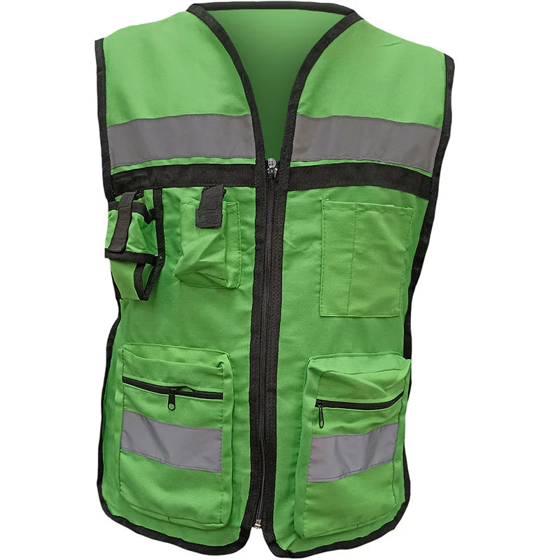 Chaleco Brigadista 100% Algodón con reflejantes unitalla