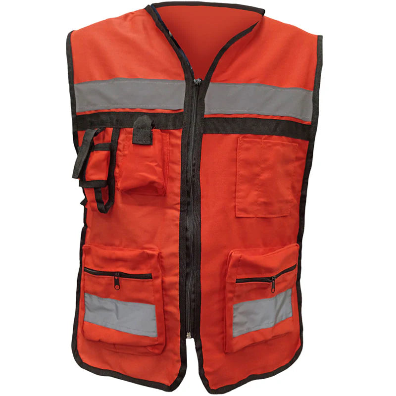 Chaleco Brigadista 100% Algodón con reflejantes unitalla