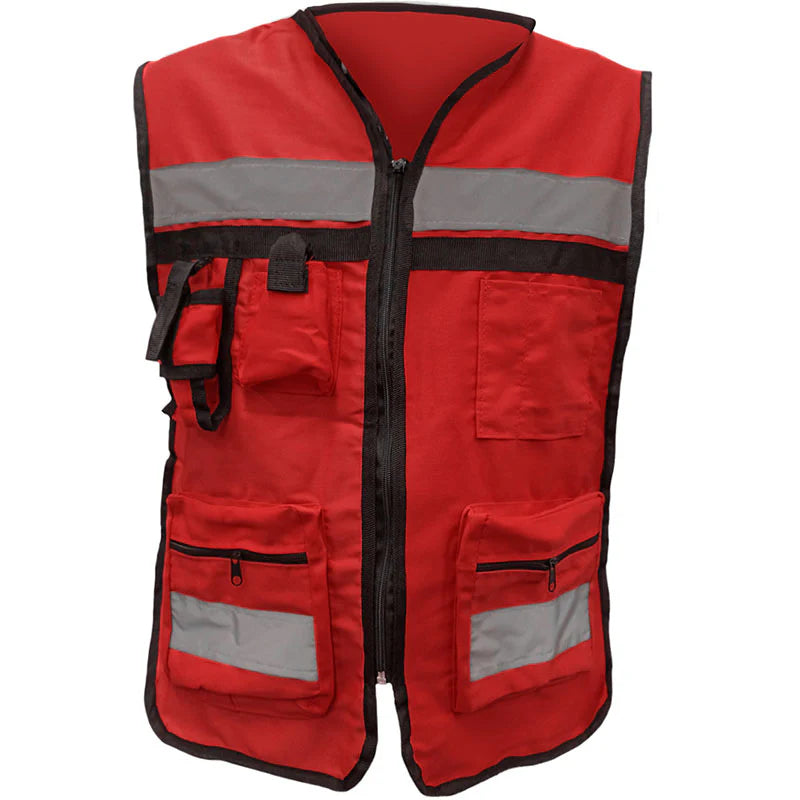 Chaleco Brigadista 100% Algodón con reflejantes unitalla