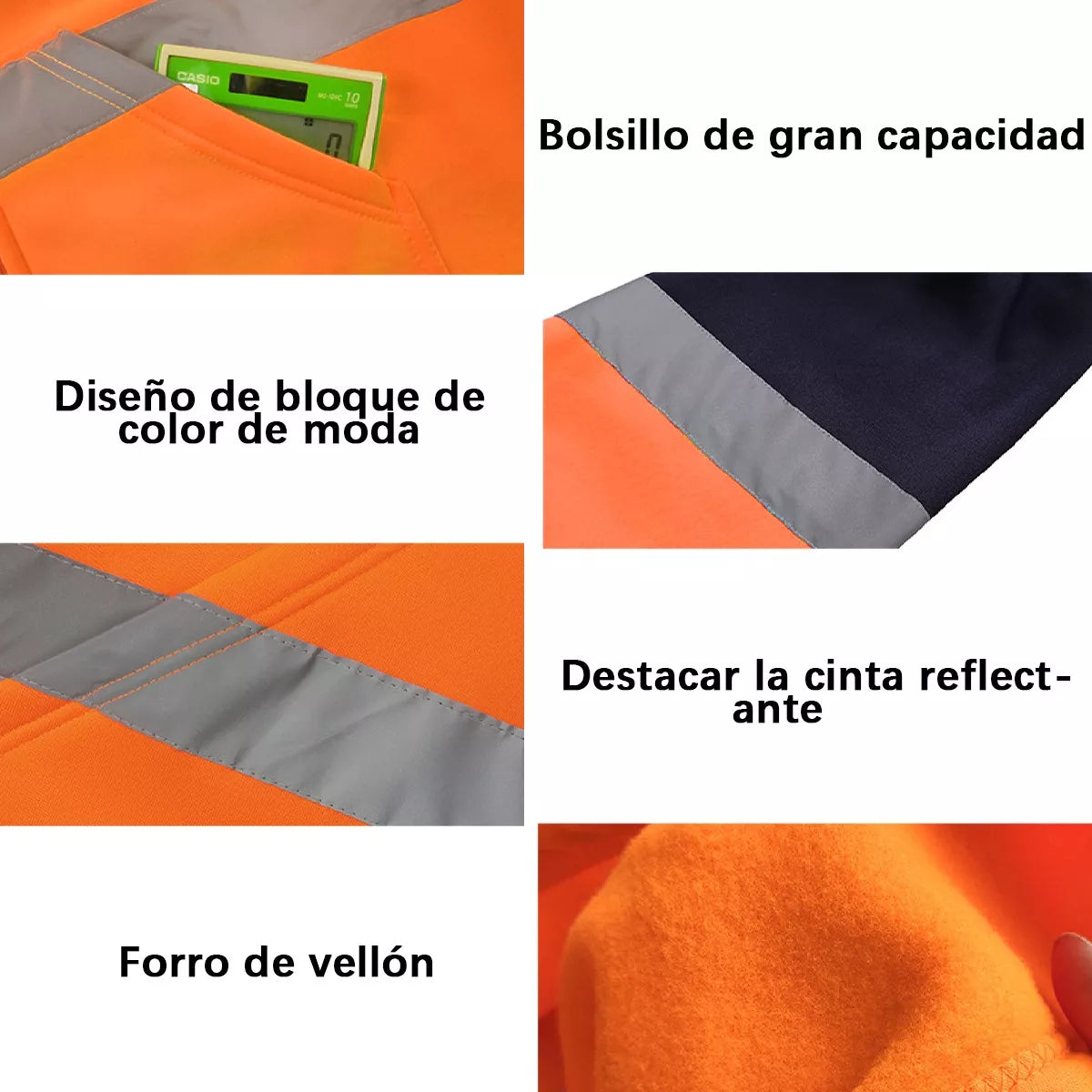 Sudadera Con Capucha Reflexivo Protección De Seguridad Economica