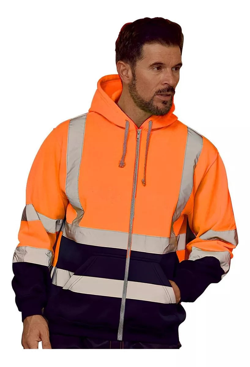 Sudadera Con Capucha Reflexivo Protección De Seguridad Economica