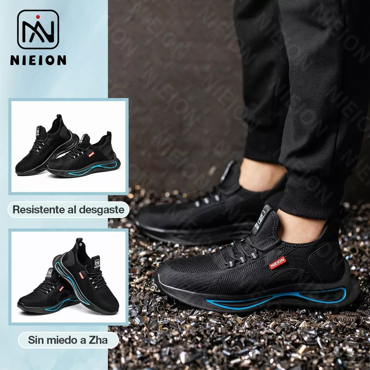 Zapatos De Seguridad Tenis De Fibra Transpirables Nieion BAJO PEDIDO