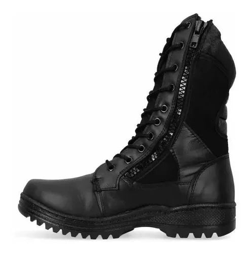 Bota Tactica  Piel Antiderapente Sin Casquillo