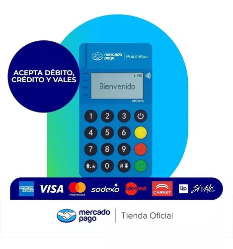 Point Blue+T - Lector De Tarjetas Con Conexión Bluetooth INCLUYE TARJETA MASTERCAR