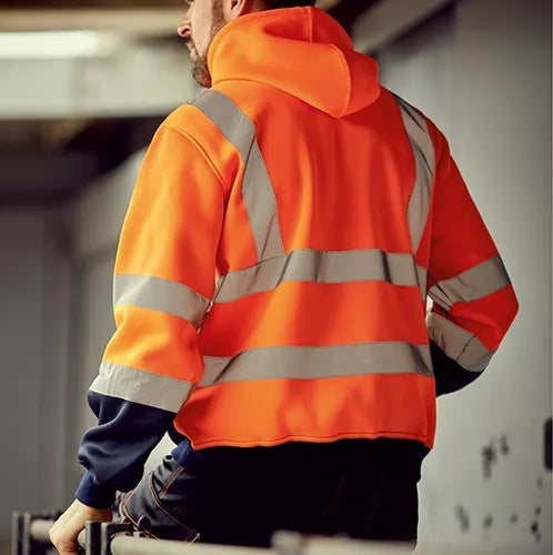 Sudadera Con Capucha Reflexivo Protección De Seguridad Economica