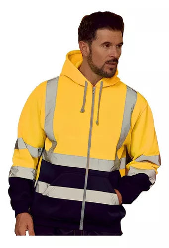 Sudadera Con Capucha Reflexivo Protección De Seguridad Economica