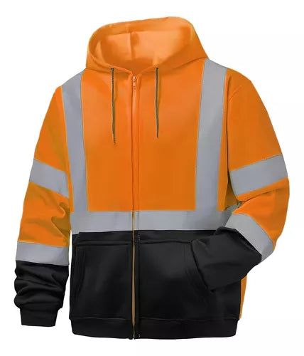 Sudadera Con Capucha Reflexivo Protección De Seguridad Economica