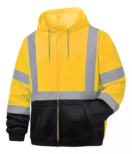 Sudadera Con Capucha Reflexivo Protección De Seguridad Economica