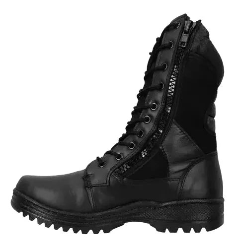 Bota Tactica  Piel Antiderapente Sin Casquillo