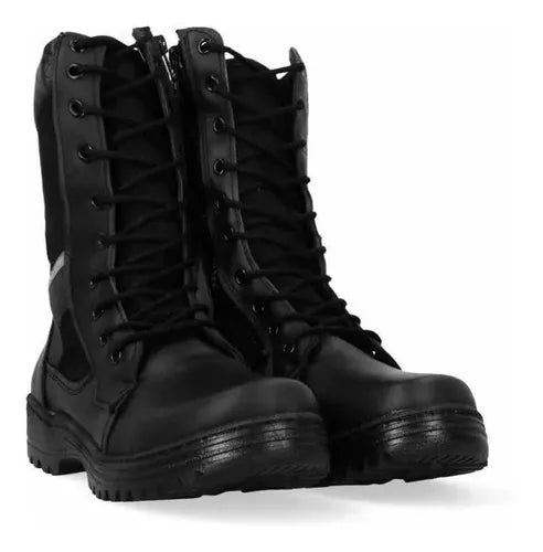 Bota Tactica  Piel Antiderapente Sin Casquillo