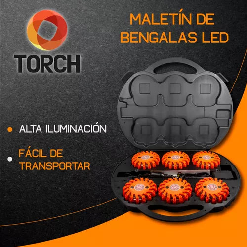 Bengalas Led Torch Uso Rudo Minería Destello