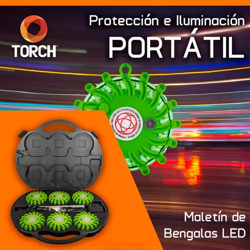 Bengalas Led Torch Uso Rudo Minería Destello