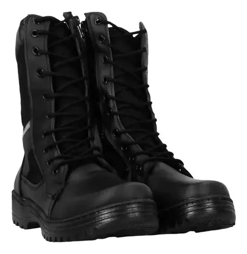 Bota Tactica  Piel Antiderapente Sin Casquillo