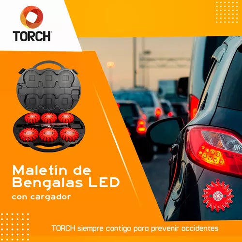 Bengalas Led Torch Uso Rudo Minería Destello
