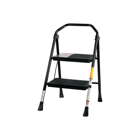Escalera tubular, plegable, 2 peldaños, Truper