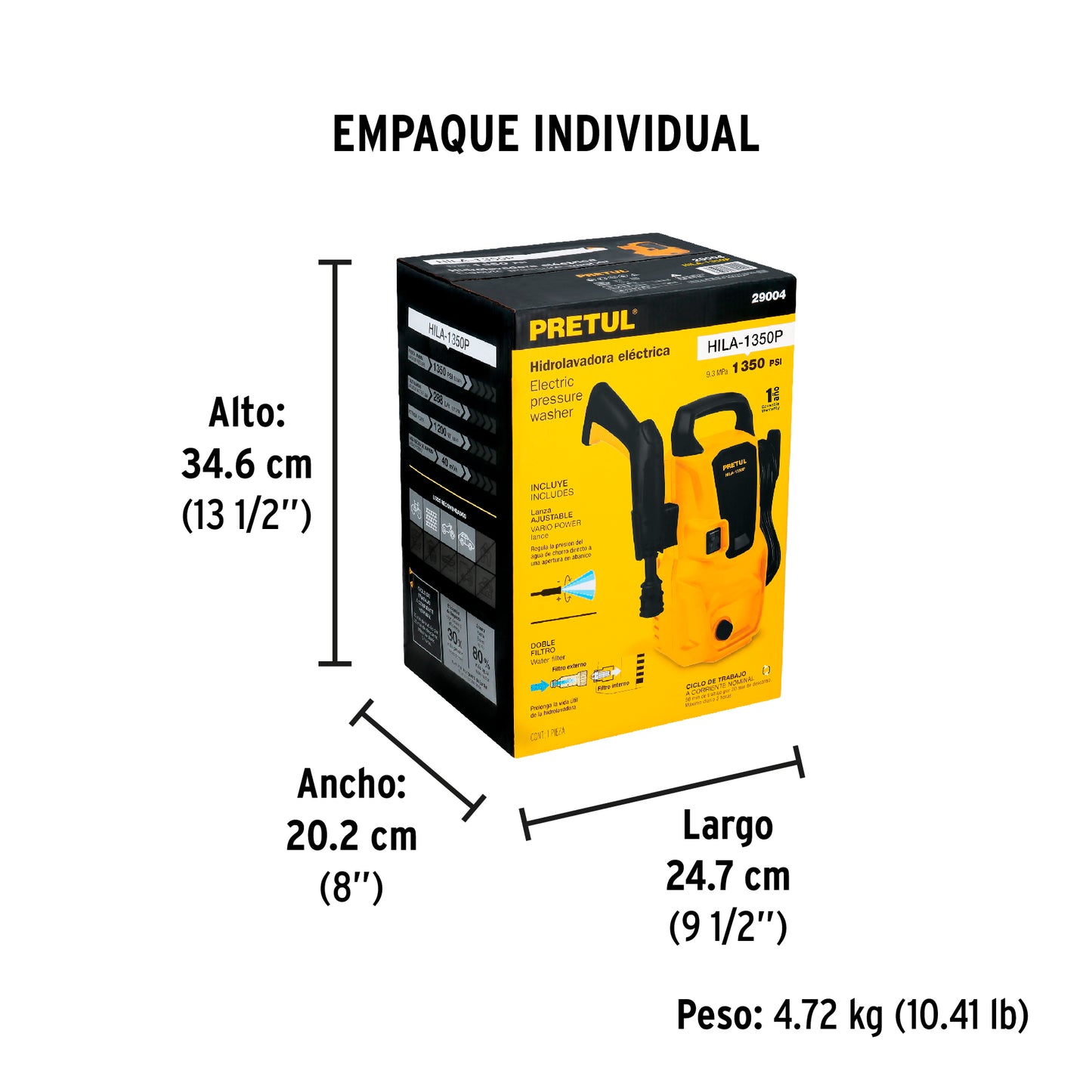 Hidrolavadora eléctrica 1350 PSI, Pretul