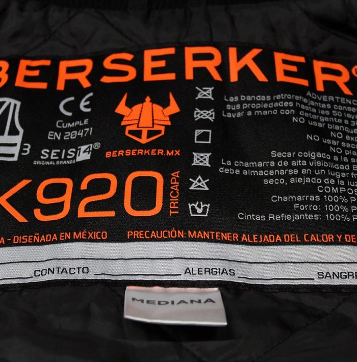 Chamarra Seguridad Polar Alta Visibilidad Reflejante Bk920