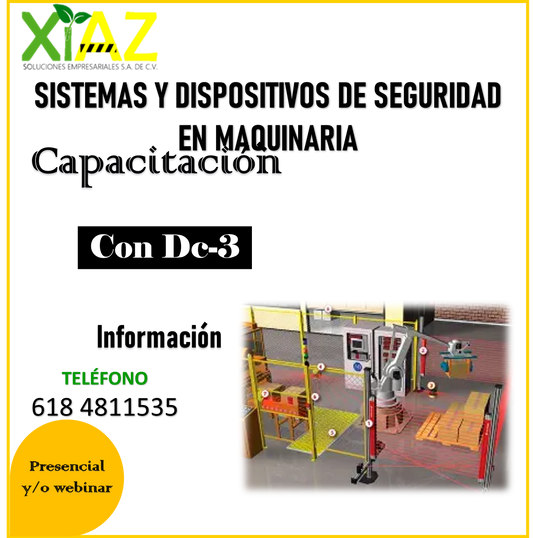 sistemas y dispositivos de seguridad en maquinaria