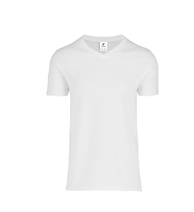 C0306 Playera Cuello V Manga Corta para Caballero · 100% Algodón (LISA)