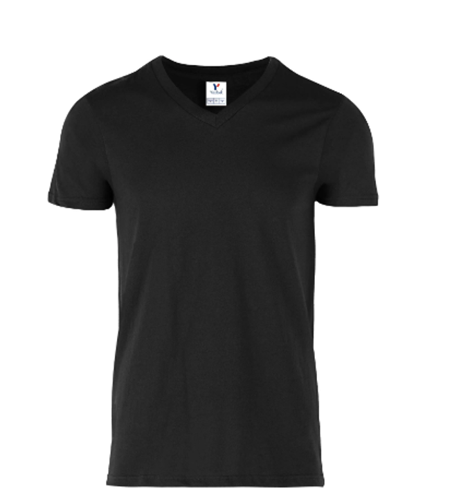 C0306 Playera Cuello V Manga Corta para Caballero · 100% Algodón (LISA)