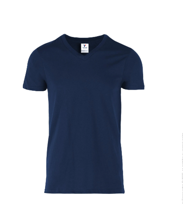C0306 Playera Cuello V Manga Corta para Caballero · 100% Algodón (LISA)