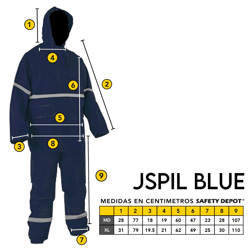 Impermeable Mod. JSPIL BLUE