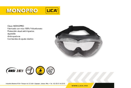 Lente Tipo Goggle Anti Impacto  LIQUIDACION