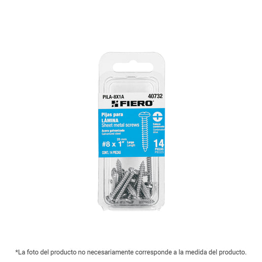 Blíster con pijas para lámina, FIERO