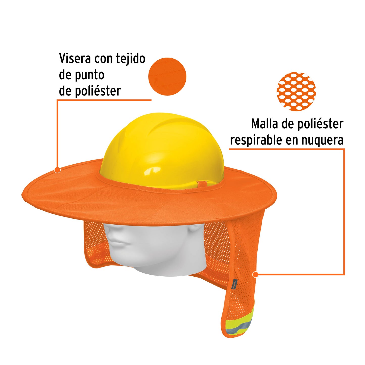SOMBRILLA PARA CASCO PROTECTOR SOLAR PARA CASCO CON REFLEJANTE